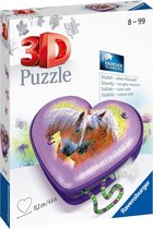 Ravensburger Heart Box Horses -  3D Puzzle - 54 stukjes