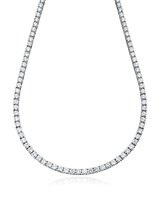 Velini jewels -CH3100W -Ketting -925 zilver -gerodineerd -Cubic Zirkonia-60cm