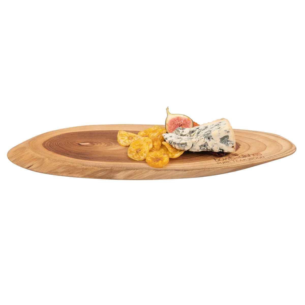 Pure Teak Wood Borrelplank +/- 40 cm