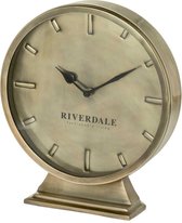 Riverdale Tafelklok Chuck goud 29cm