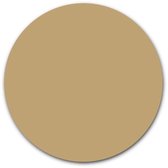 Ronde muursticker effen kleur - WallCatcher | 140 cm | Behangsticker Donker Beige wandcirkel