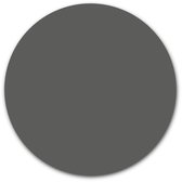 Ronde muursticker effen kleur - WallCatcher | 120 cm | Behangsticker Antraciet wandcirkel