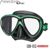 TUSA Snorkelmasker Duikbril Freedom One - M-211QB-EG - zwart/groen