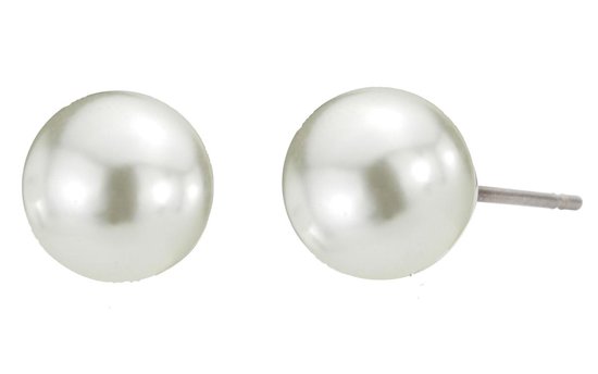 Boucles d'Oreilles Osira Pearl 8mm Wit Argenté 118009 / L