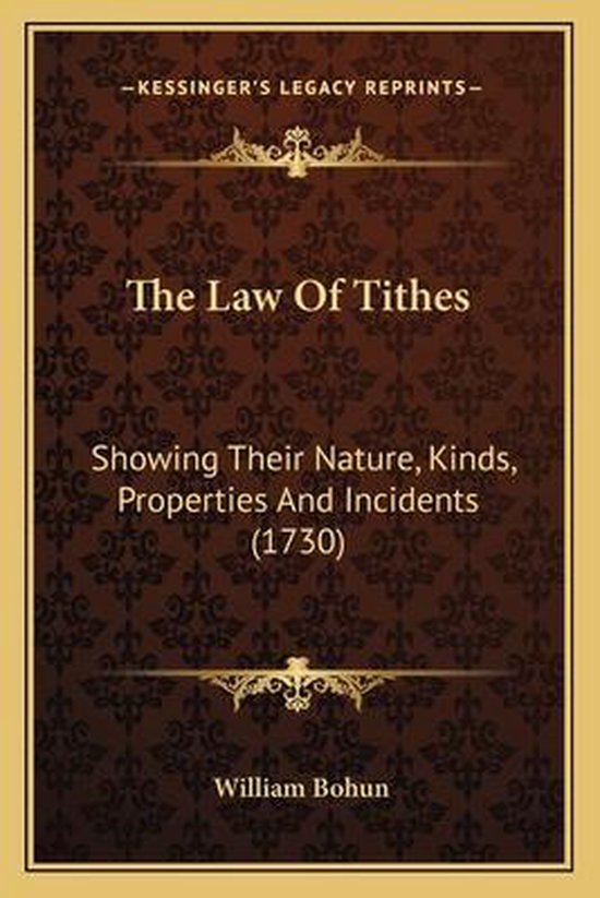 The Law of Tithes - cover