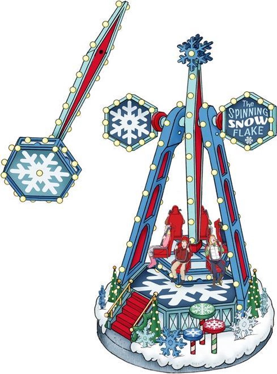 Lemax 'The Melted Snowflake' Lighted Cottage - 2024 Vail Village Collectible Building With LED Lights - View #6