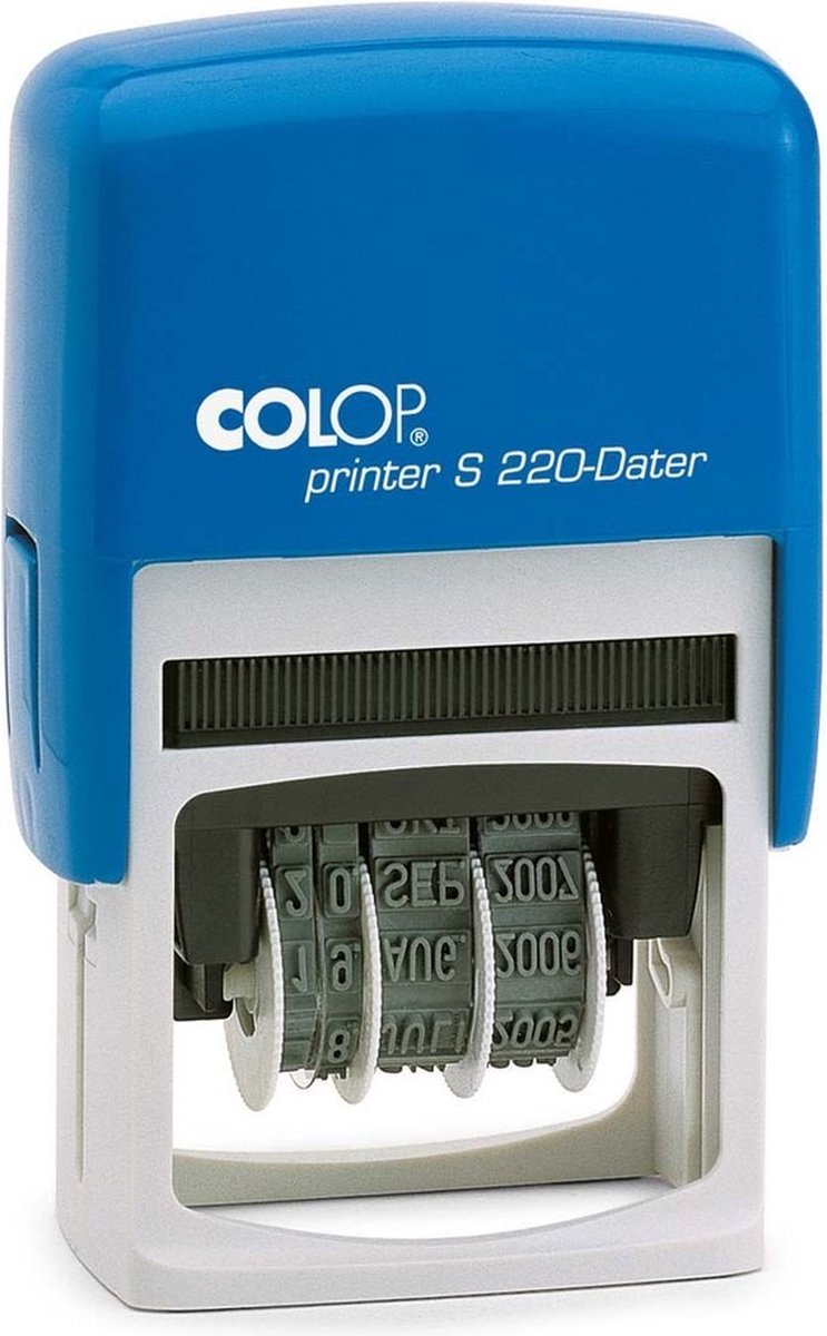 Colop Printer S220/D Groen - Stempels - Datum stempel Nederlands - Stempel afbeelding en tekst - Datumstempel - Datum Stempel met draaibare datum - Snelle Levering