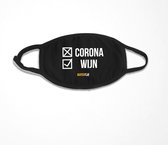 X Corona ✔ Wijn - Facemask - Zwart