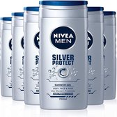 Nivea Douchegel Men – Silver Protect - Voordeelverpakking 6 x 250 ml