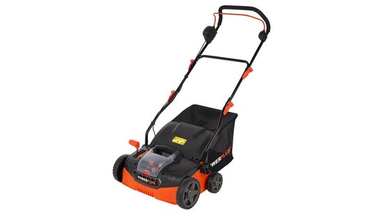 Powerplus POWDPGSET34 Verticuteermachine - 40V - 36 cm maaibreedte - 45 liter opvangzak - met beluchter