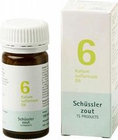 Schussler zout pfluger nr 6 Kalium Sulfuricum D6 100 Tabletten Glutenvrij