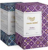 Combipack van Erotica en Valerian thee - 2 Doosjes van Yalda Herbs kruidenthee- 36 PLA piramide Theezakjes