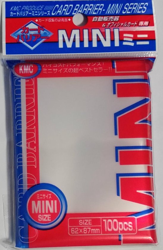 Afbeelding van het spel KMC Mini Sleeves: Clear (62x87mm) - 100 stuks