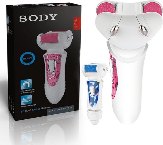 Sody Elektrische Eelt Verwijderaar - Voetverzorging - Pedicure Apparaat - Voetvijl – Puimsteen - Blauw