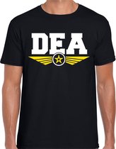 DEA agent tekst t-shirt zwart voor heren S