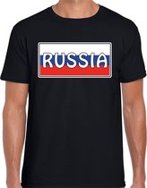 Rusland / Russia landen t-shirt zwart heren 2XL