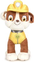 Pluche Paw Patrol knuffel Rubble - Classic New Style - 19 cm - Cartoon knuffels - Speelgoed voor kinderen