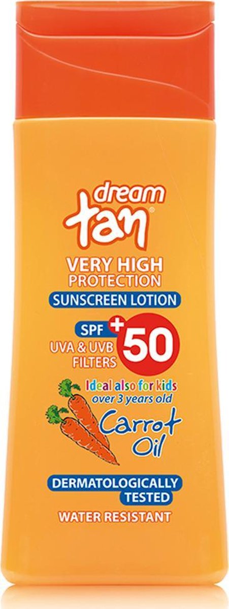 Pharmaid Dream Tan Zonnebrandmelk Lotion Wortelolie | Hoge bescherming SPF 50+ 200ml