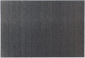 Outdoor vloerkleed Inuci met "Eco", pvc vrije rugzijde, kleur "Grey Lined", 200 cm x 67 cm.