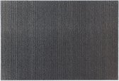 Outdoor vloerkleed Inuci met "Eco", pvc vrije rugzijde, kleur "Grey Lined", 200 cm x 67 cm.