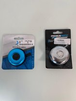 Fietsbellen van metaal in diverse kleuren en vormen - set van 2 stuks