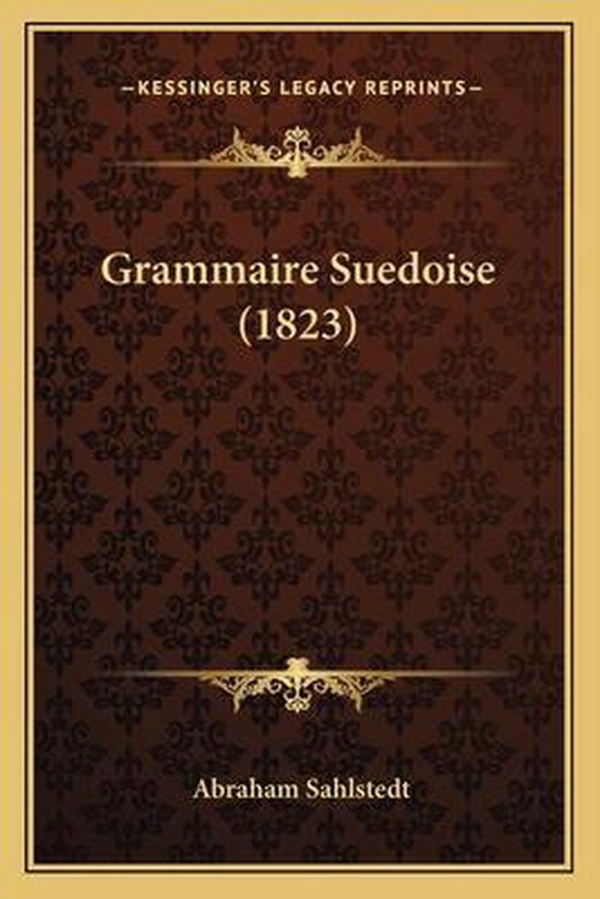 Grammaire Suedoise (1823) - cover
