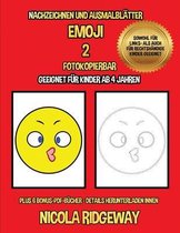 Nachzeichnen und Ausmalblatter (Emoji 2)