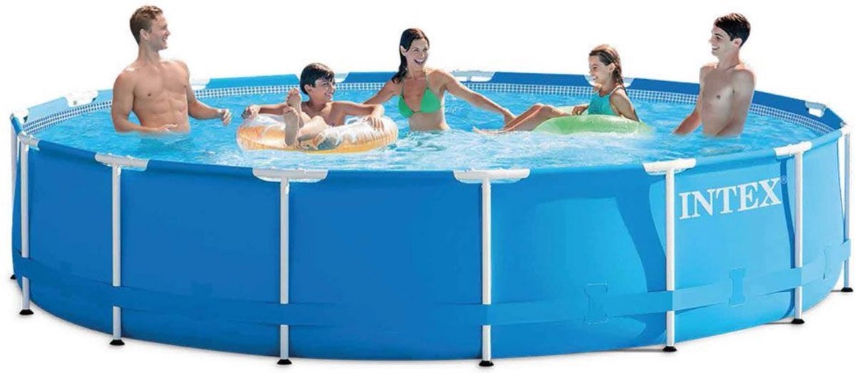 Metal Frame Pool Zwembad Deluxe Deal - 457 x 122 cm – foto 2