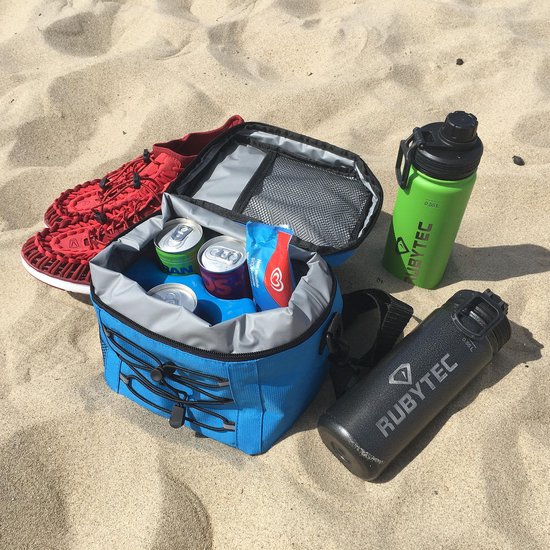 Rubytec Koeltas - 5 L - Geïsoleerd - Lunchtas - Inclusief koelelement - Met Gaasvak - Coolerbag - Koelbox - S - Blauw van Rubytec — afbeelding 2