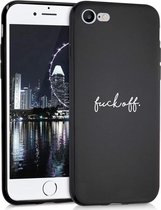 iMoshion Design voor de iPhone SE (2022 / 2020) / 8 / 7 hoesje - Fuck Off - Zwart