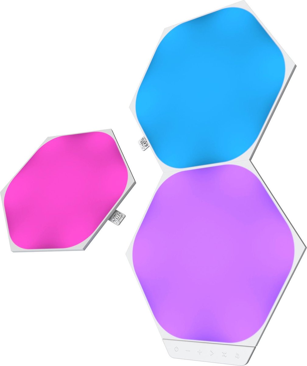 Nanoleaf Shapes Hexagons Uitbreidingspakket - 3 Panelen - Slimme Verlichting - Siri, Google, Alexa