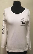 Bones Sportwear Wit dames t-shirt lange mouw Maat M