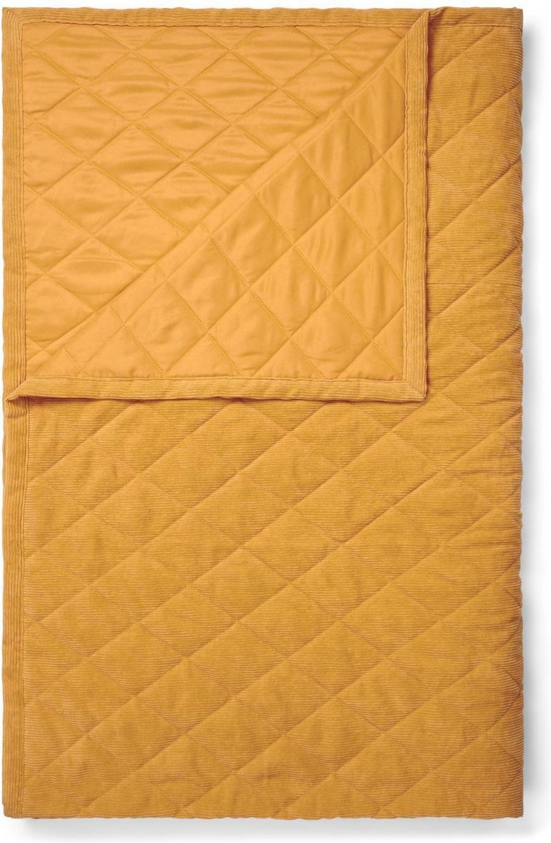 Essenza Billie Sprei Mosterdgeel - 270x265 cm