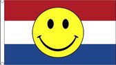 Drapeau néerlandais avec smiley 90 x 150 cm