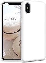 iPhone XS Max Hoesje Wit - Siliconen Back Cover