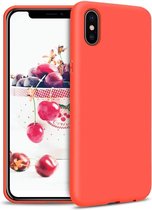 iPhone X & XS Hoesje Rood - Siliconen Back Cover