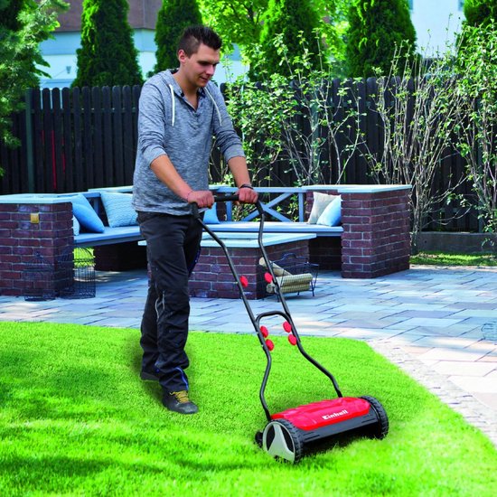 Einhell Kooimesmaaier GE-HM 38 S - Maaibreedte: 38 cm - Aanbevolen gazonoppervlakte: tot 250 m² - Maaihoogte: 13-38 mm van Einhell — afbeelding 4