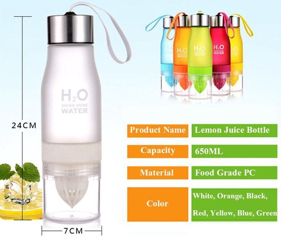 Luxe Drink More Water - Handige - Sap - Waterfles Met | bol.com