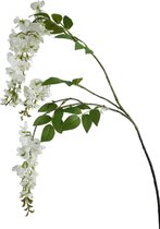 Viv! Home Luxuries Wisteria - zijden bloem - wit - extra lang