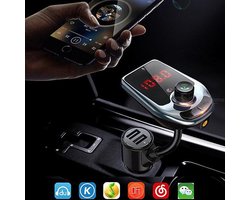 D5 FM Transmitter MP3 Bluetooth Draadloze Carkit 2 USB poort/ MP3 Speler Mobiel / Handsfree Bellen in de Auto / AUX input / Carkit Adapter