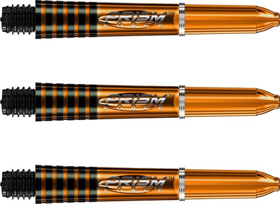 Foto: Winmau prism force dartschachten oranje korte 1 set per pakket 3 dartschacht in totaal 