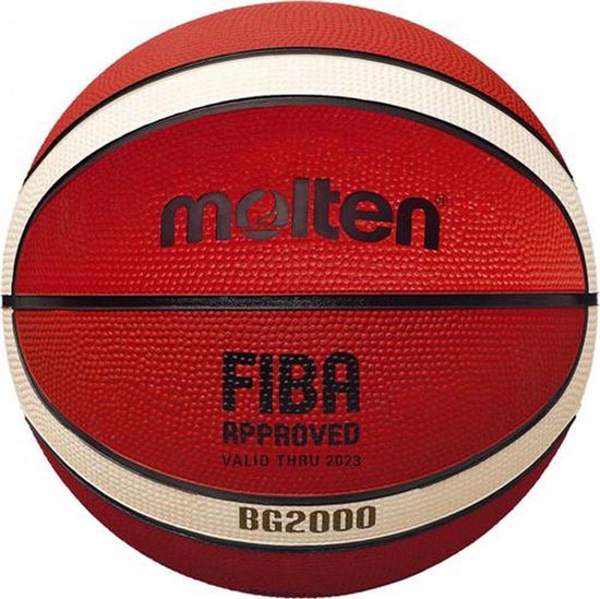 Molten Basketbal BG2000 - maat 5 - oranje/creme/zwart