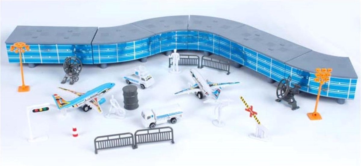 Vliegveld speelgoed set compleet vliegveld bestaande uit 16stuks | bol.com