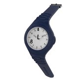 TOO LATE - siliconen horloge - MASH UP LORD FAT - Ø 45 mm - BLUE JEANS