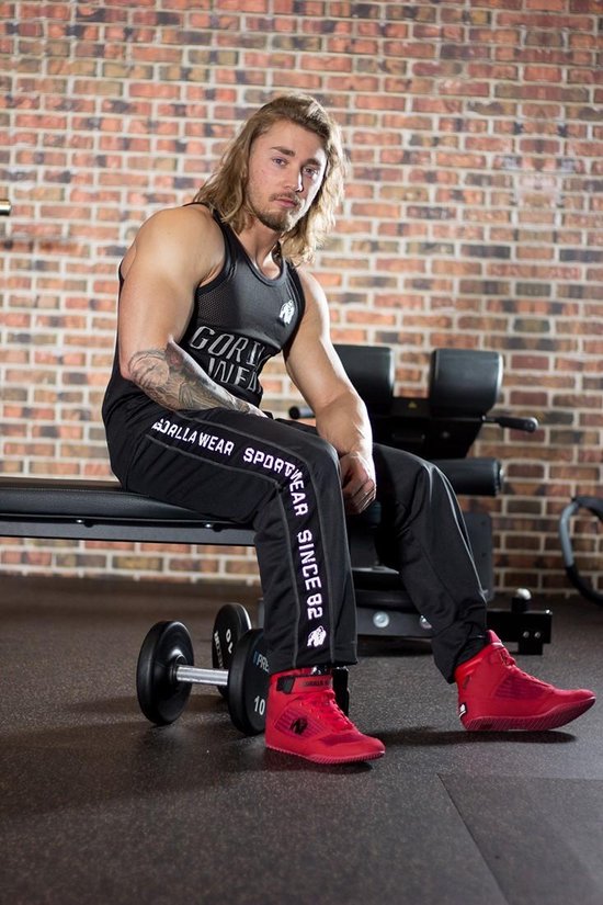 Gorilla Wear Functional Mesh Trainingsbroek - Zwart/Wit - L/XL van Gorilla Wear — afbeelding 4