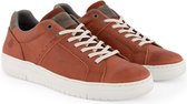 NoGRZ J.F.Ludwig - Leren heren sneaker - Roest Rood - Maat 46