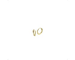 Yo&No - Oorringen - 9 mm - Dames - Heren - Goud 14 karaat