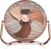 Brandson - windmachine retro stijl | ventilator in koper | staande ventilator 30 cm