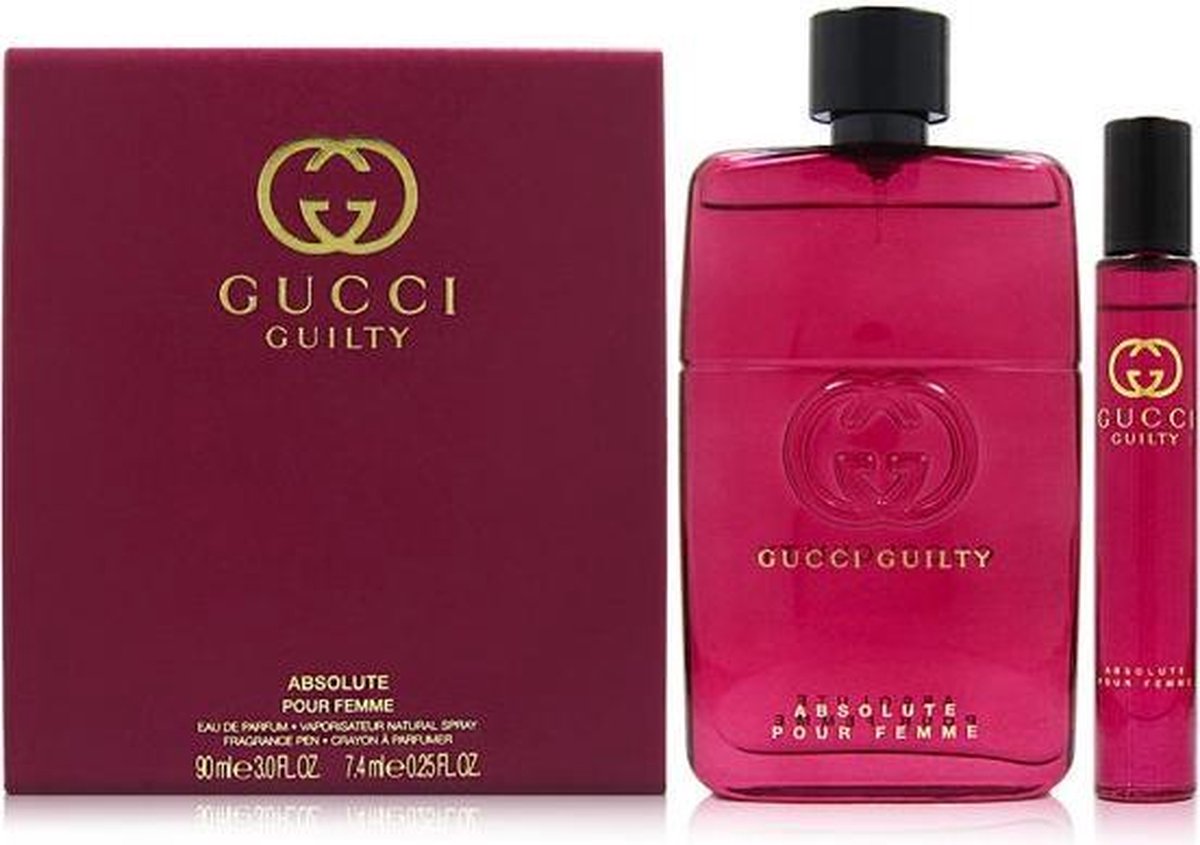 Bevoorrecht Rauw Antagonist Gucci - Eau de parfum - Guilty Absolute pour Femme 90ml eau de parfum +  7.4ml roll on... | bol.com