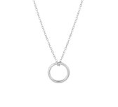 Glams Dames Ketting Rondje 1,2 mm 40 + 5 cm - Zilver